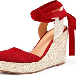 Women's Pumps Point Closed Toe Heels Buckle Ankle Strap  Heeled Sandals